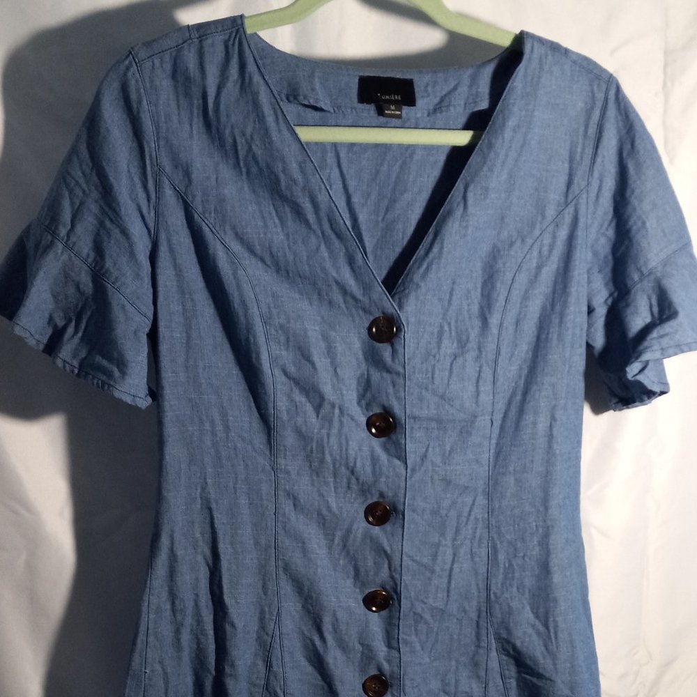 LUMIERE - DRESS - DENIM - MEDIUM (EUC)